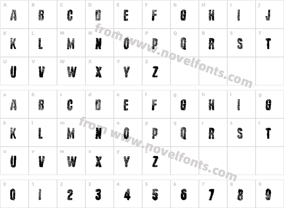 MajorStripeCharacter Map