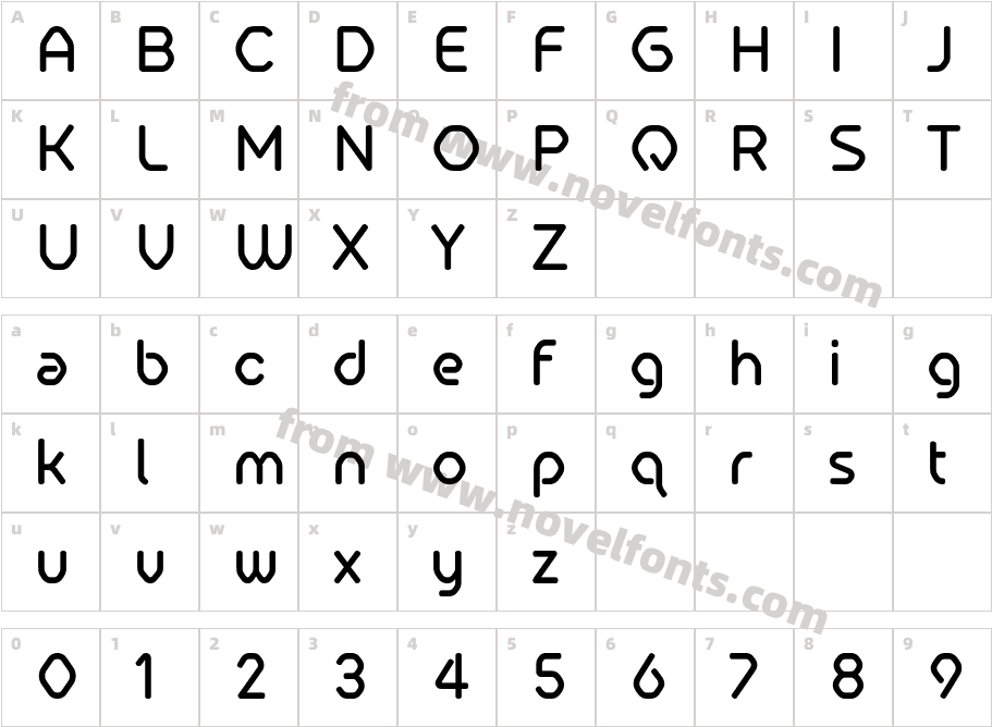 Hilux MediumCharacter Map
