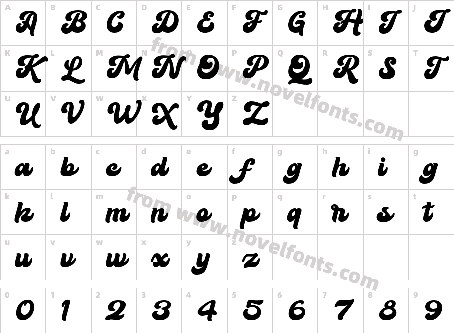 Hindya RegularCharacter Map