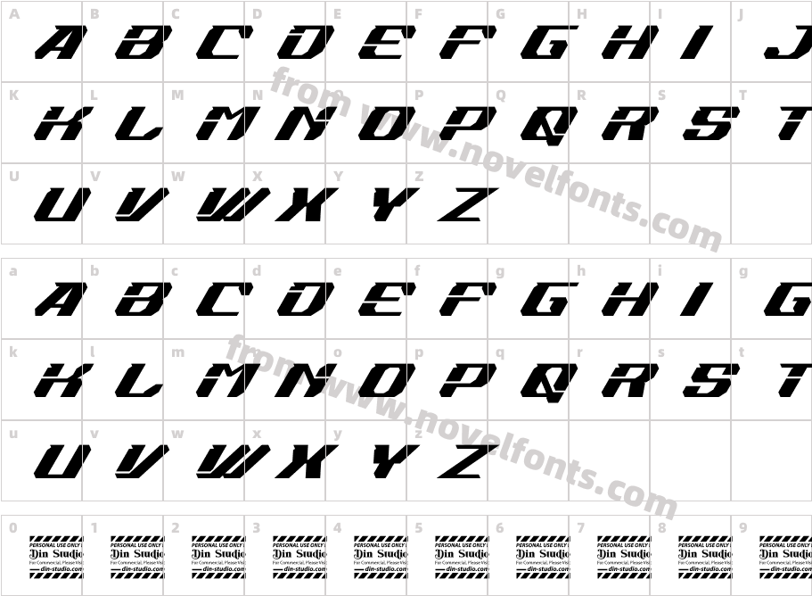 Hirace Personal UseCharacter Map