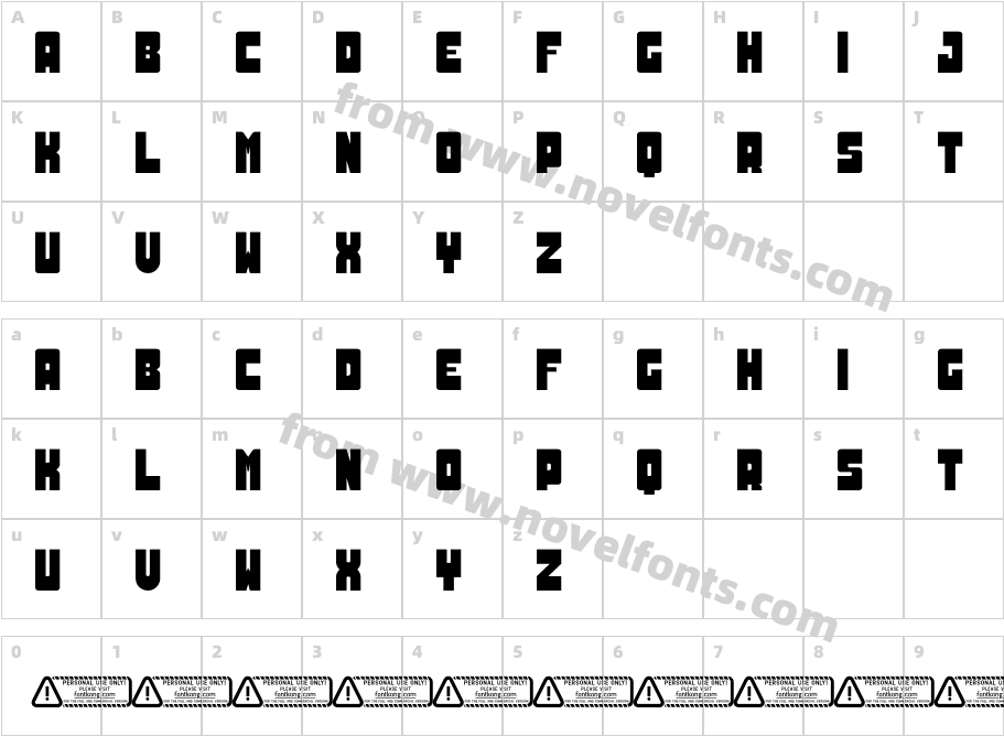 Historical PERSONAL USE ONLY!Character Map