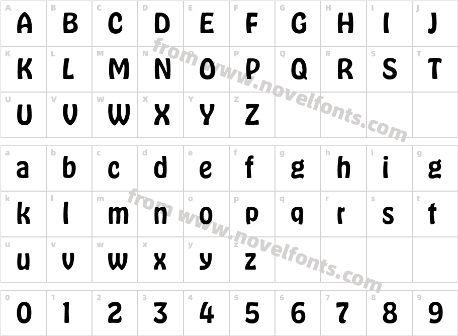 Hobeaux SemiboldCharacter Map