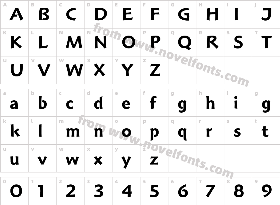 Hoffmann BoldCharacter Map