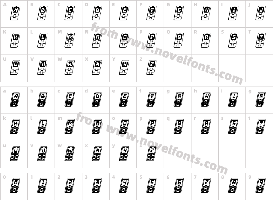 Hola Mota Bold ItalicCharacter Map