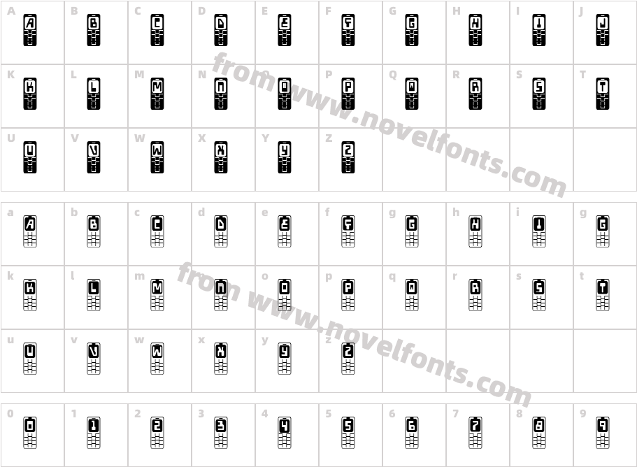 Hola Mota CondensedCharacter Map