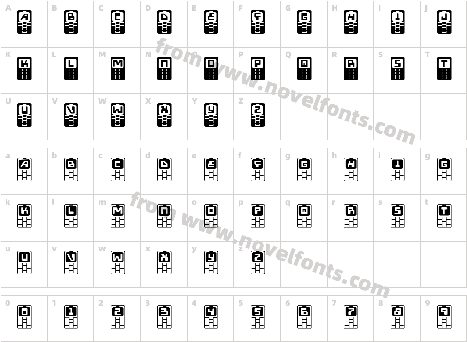 Hola Mota ExpandedCharacter Map