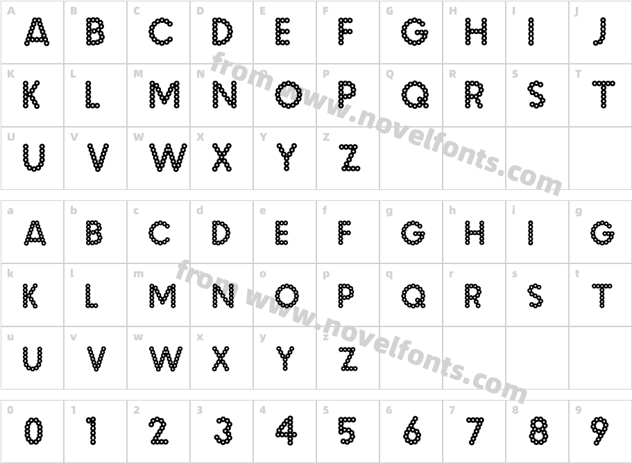 Malache CrunchCharacter Map