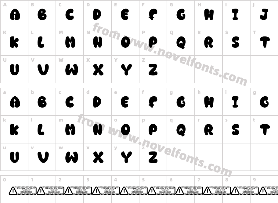 Honey Bee PERSONAL USE ONLY!Character Map