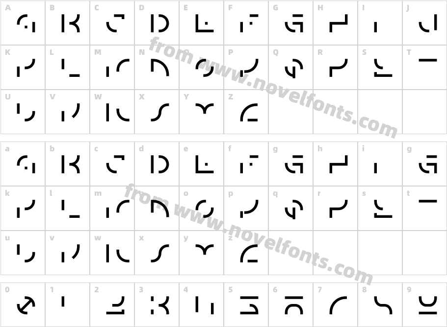 Horizon ElementsfourCharacter Map