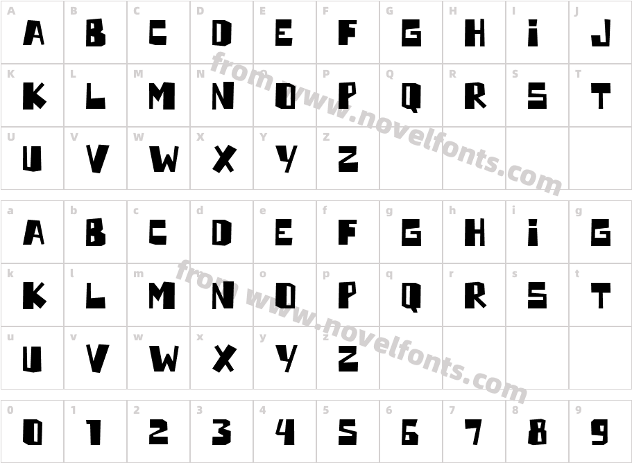 HorizoneCharacter Map