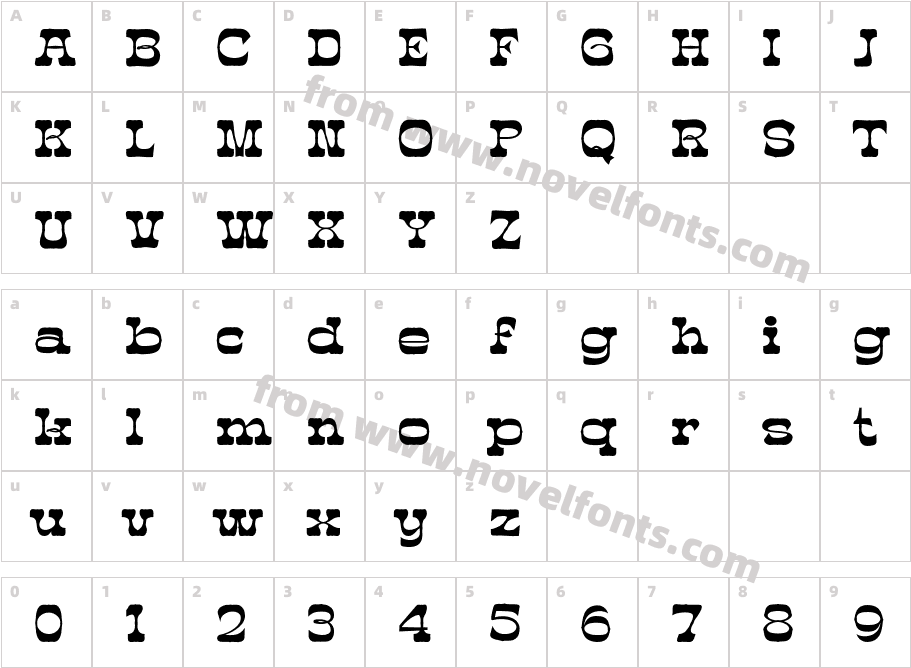 Horseboy Vest RegularCharacter Map