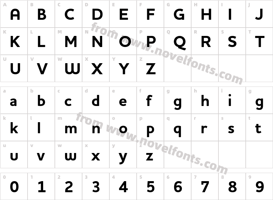 Houschka Pro BoldCharacter Map