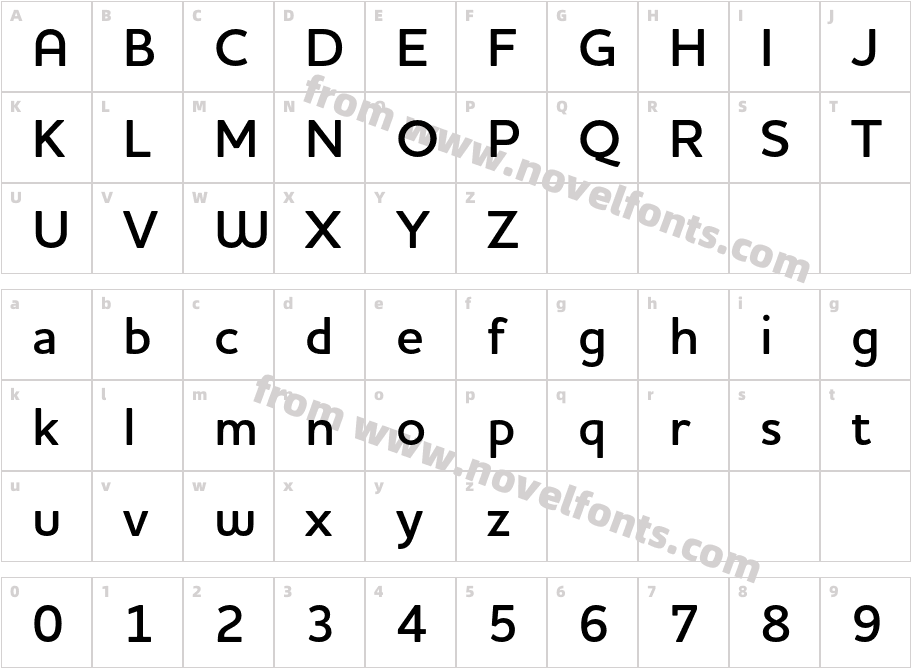 Houschka Pro Demi BoldCharacter Map