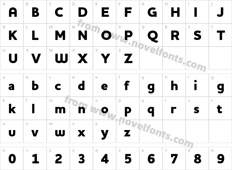 Houschka Pro Extra BoldCharacter Map