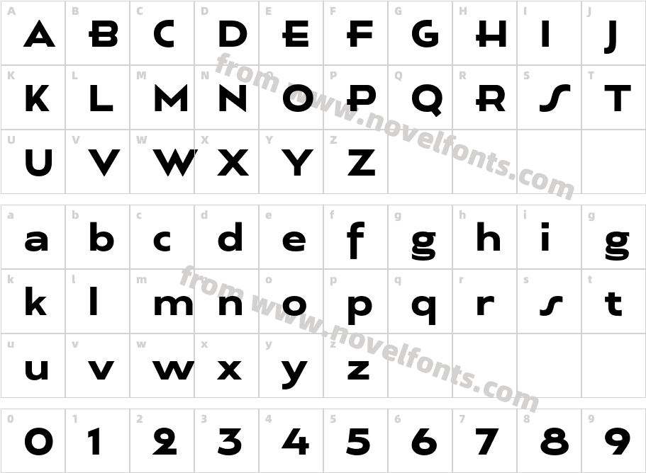 Houstone ExpandedCharacter Map
