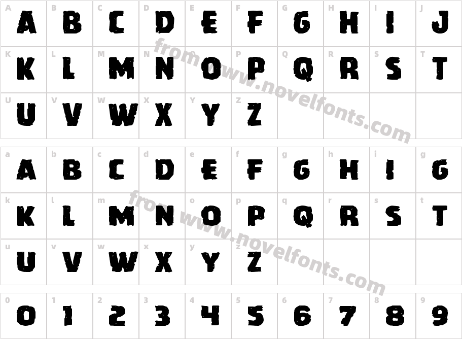 Howlin' Mad ExpandedCharacter Map