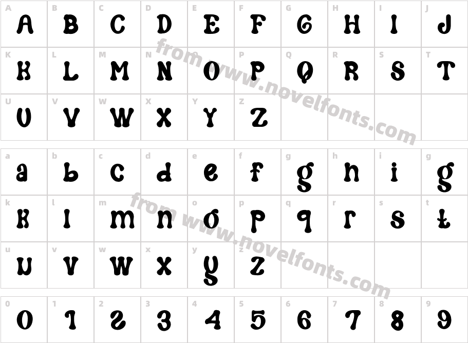 Hoynes RegularCharacter Map