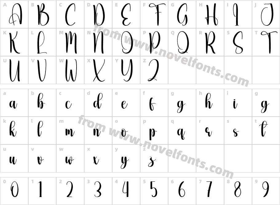 Humble RegularCharacter Map