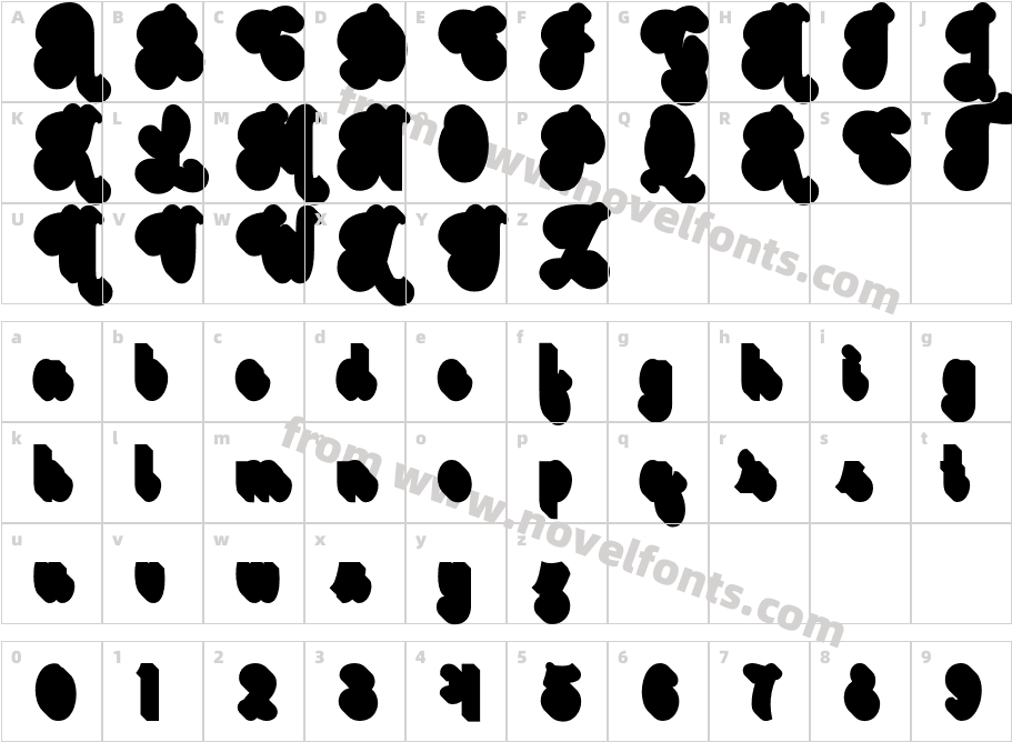 Hunderland Extrude RegularCharacter Map