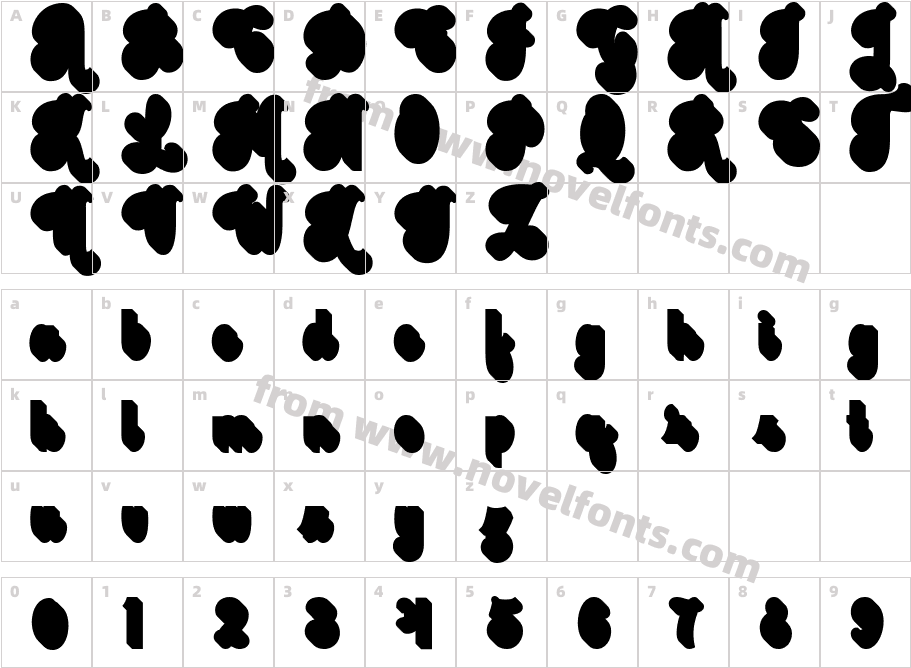 Hunderland Extrude RegularCharacter Map