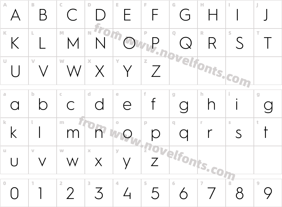 Hurme Geometric Sans1 LightCharacter Map
