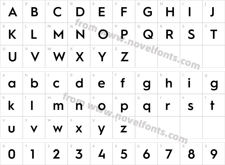 Hurme Geometric Sans1 SemiboldCharacter Map
