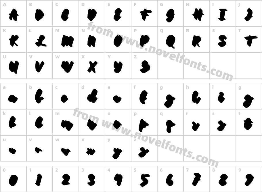 Husein Script ExtrudedCharacter Map
