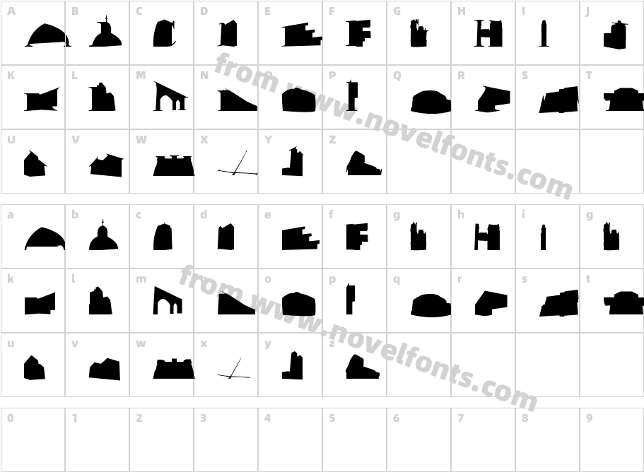 MancitectureCharacter Map