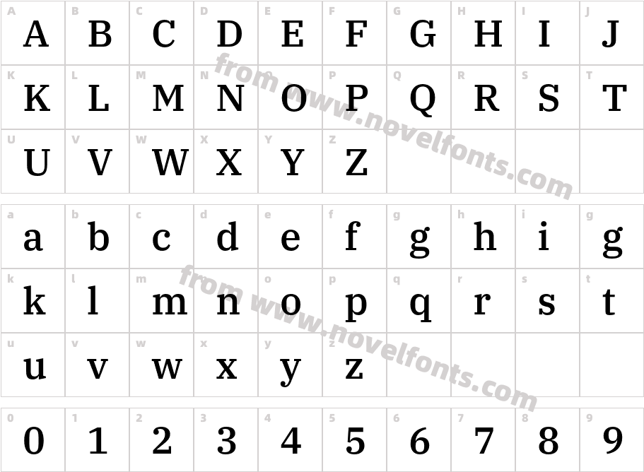 IBM Plex Serif MediumCharacter Map