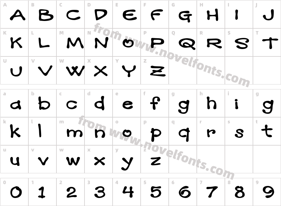 Mandingo BTN Ext BoldCharacter Map