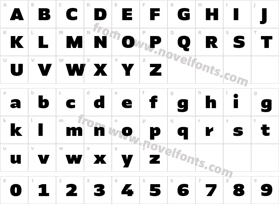 Identa BlackCharacter Map