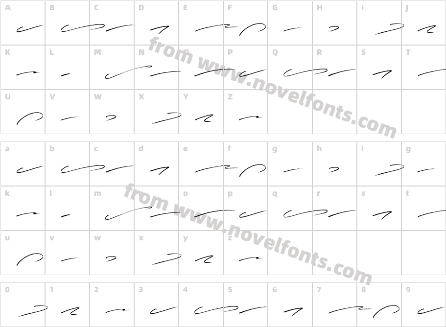Imogen Agnes SwashCharacter Map