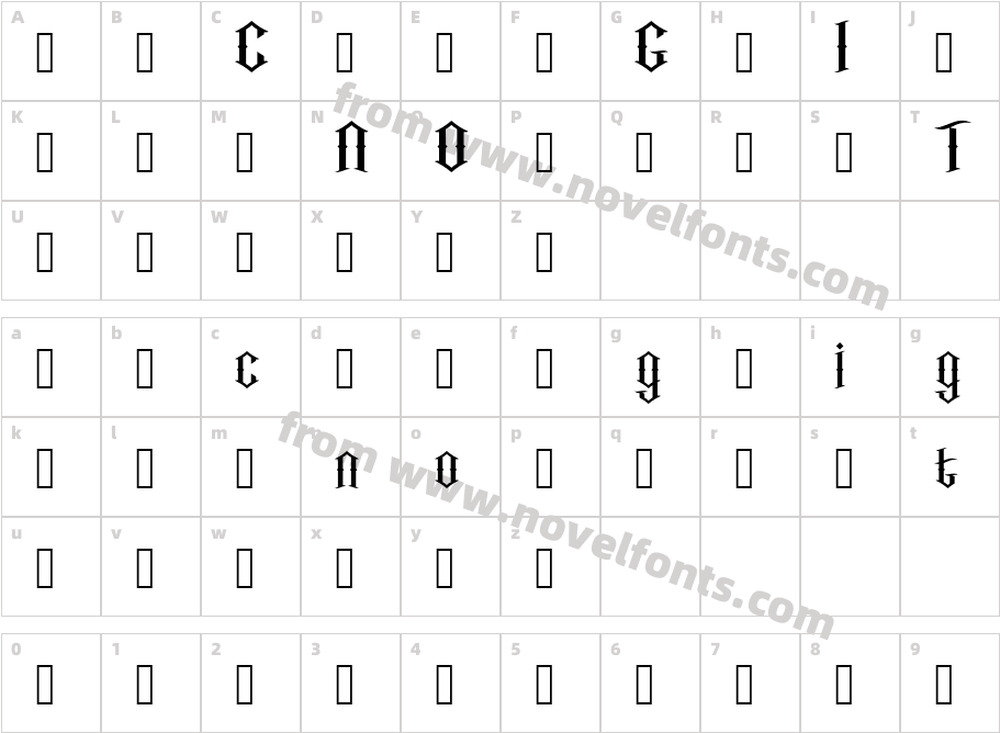 IncognitoCharacter Map