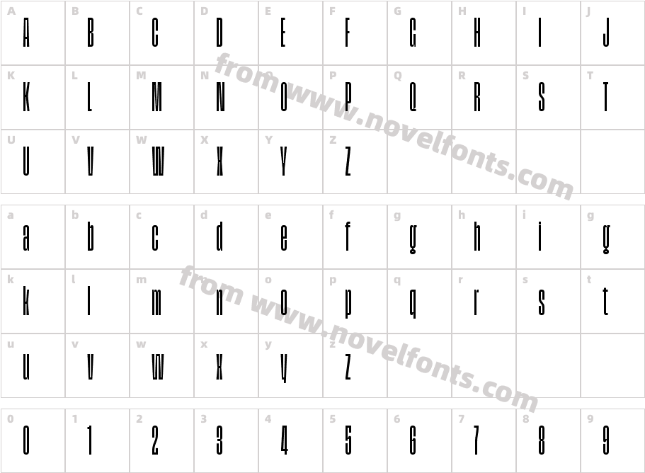 Inge Variable UprightCharacter Map