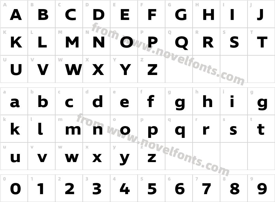 Ingra Wd BoldCharacter Map