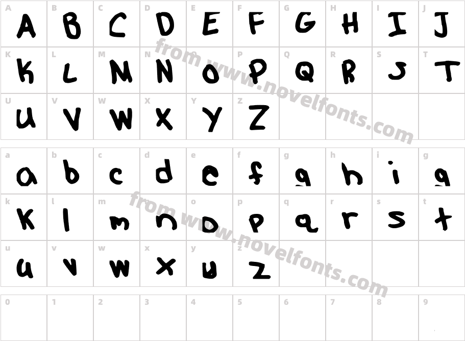 MangoBabyCharacter Map