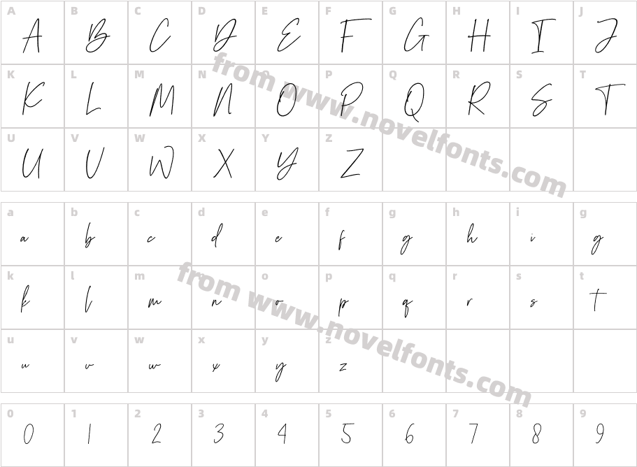 Ink ScaleCharacter Map