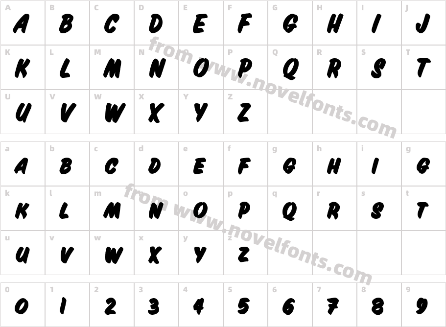 Inkston W05 Casual BlackCharacter Map