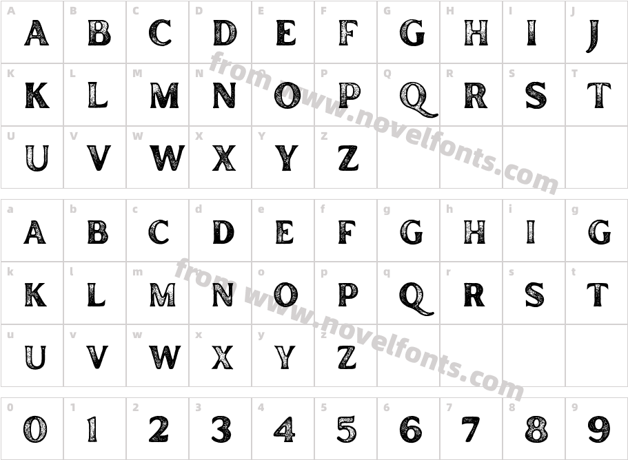 Inlander TextureCharacter Map