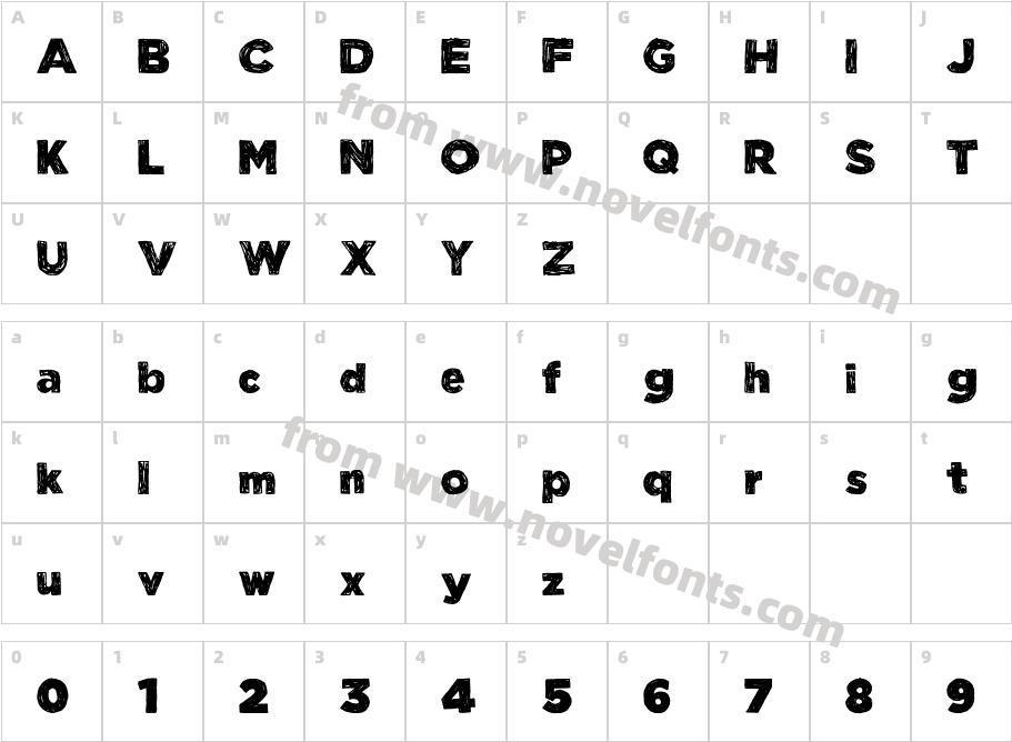 Manhattan Hand HeavyCharacter Map