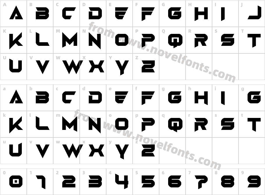 AngasCharacter Map