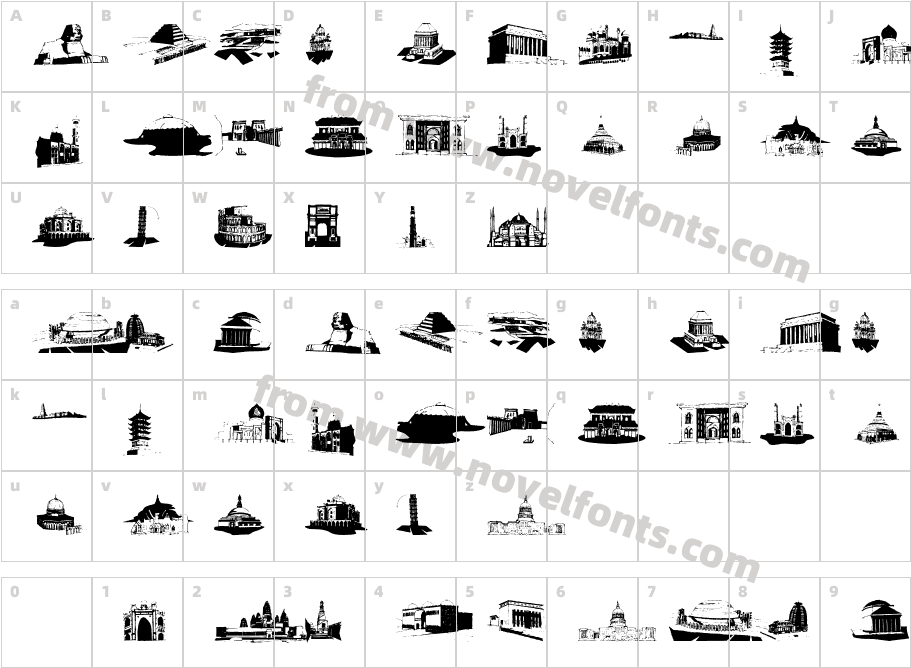 International SignsCharacter Map