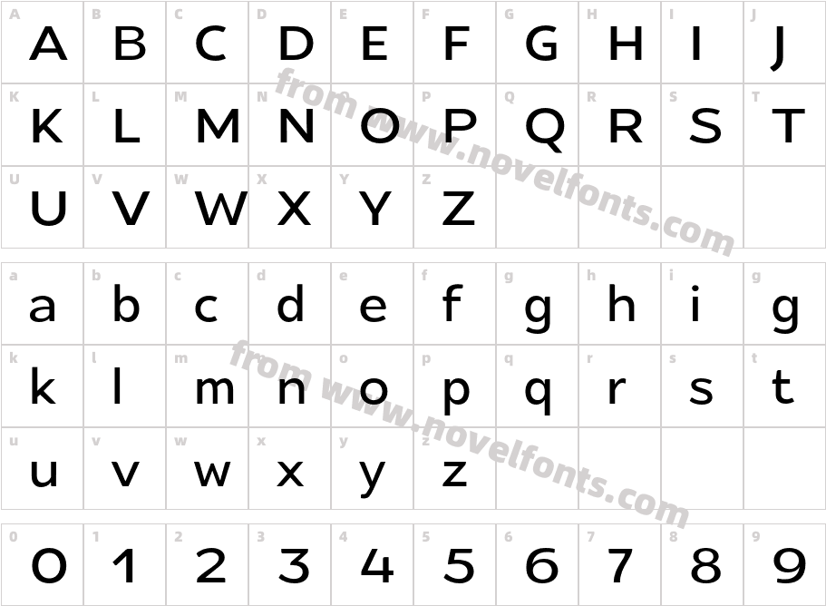 Intrigora MediumCharacter Map