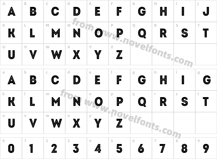 Intro Caps Cd Trial Black InlineCharacter Map