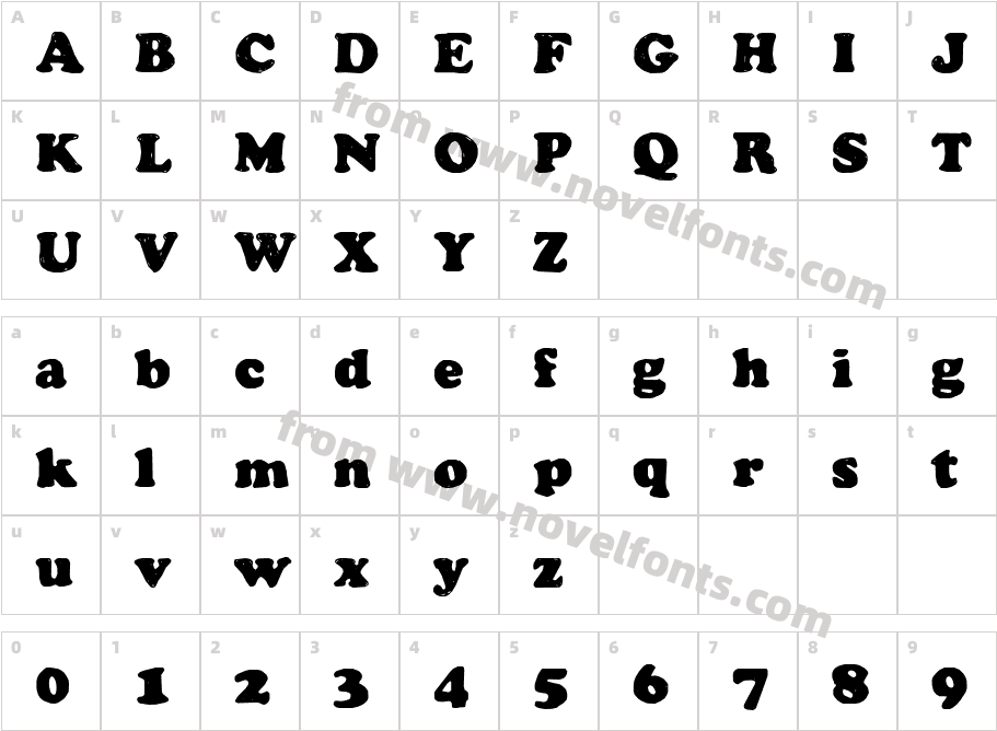 Manual Cookie BucketCharacter Map