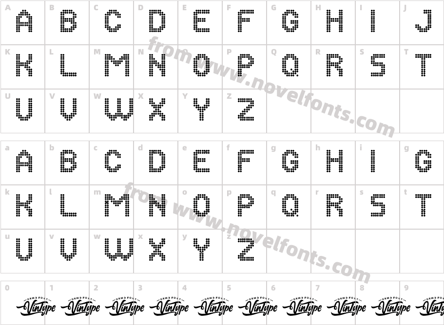 ManyDotsDemoRegularCharacter Map