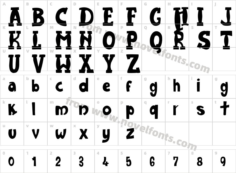 JMH Harry Dickson One RegularCharacter Map