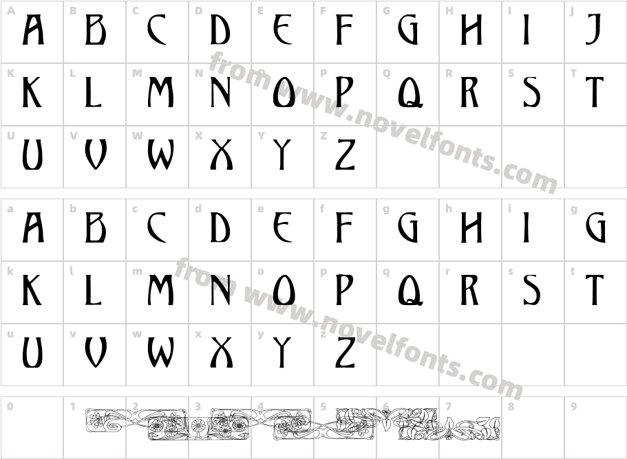 JMH Illus CapsLT RegularCharacter Map