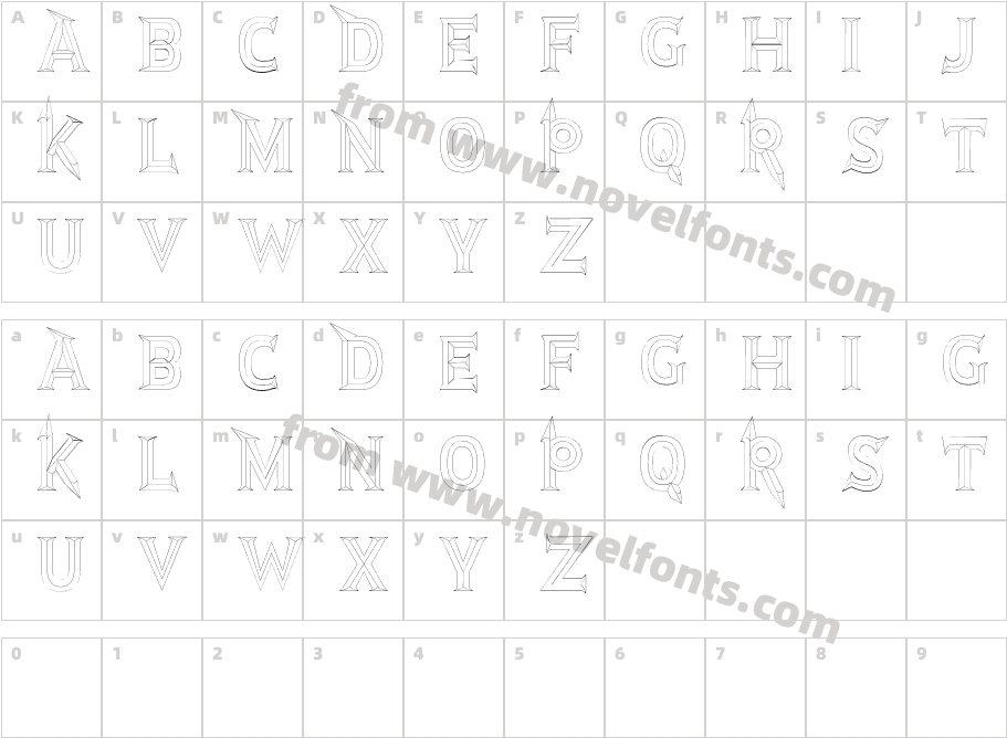 JMH Rastan Fine RegularCharacter Map