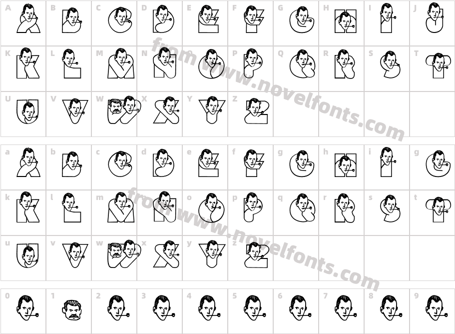 JMH Sherlock WatsonS RegularCharacter Map